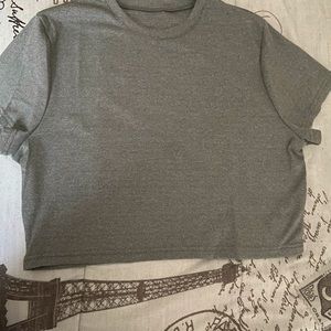 Grey crop top